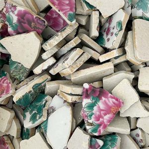 פסיפס שברי קרמיקה מצויירת