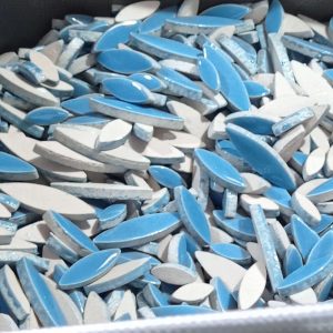 פסיפס קרמי אובל עלה