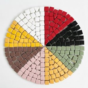 פסיפס קרמיקה מרובע 10 מ"מ