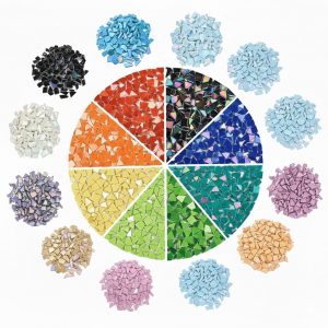 פסיפס זכוכית שבורה צבעוני